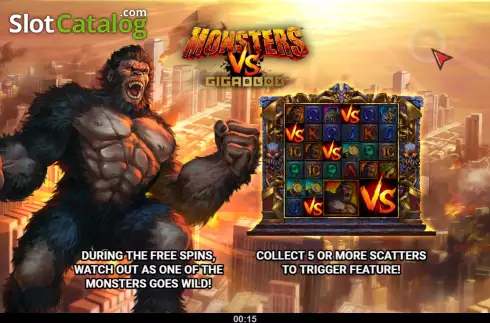 Οθόνη2. Monsters vs Gigablox Κουλοχέρης 