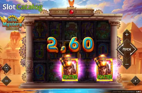 Οθόνη3. Nile Mystery DoubleMax Κουλοχέρης