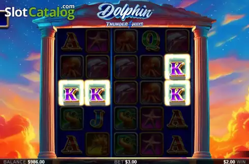 Οθόνη3. Dolphin Thunder Ways Κουλοχέρης 
