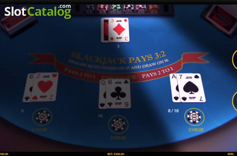 Οθόνη4. 3 Hand Blackjack (HungryBear) Κουλοχέρης