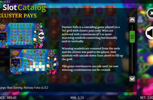 Οθόνη7. Fantasy Falls Κουλοχέρης