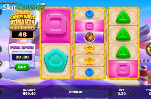 Οθόνη4. Candyways Bonanza Megaways Κουλοχέρης