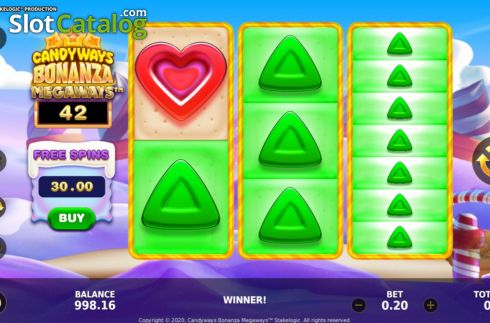 Οθόνη5. Candyways Bonanza Megaways Κουλοχέρης