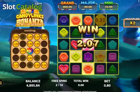 Οθόνη9. Candy Links Bonanza Κουλοχέρης 