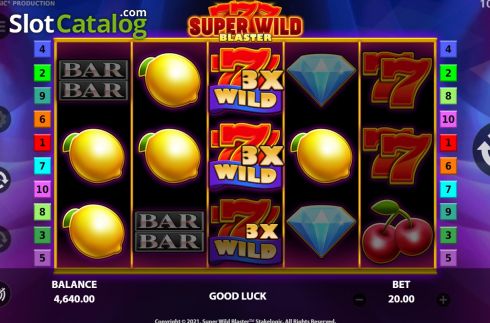 Οθόνη5. Super Wild Blaster Κουλοχέρης