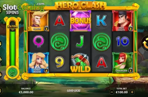 Οθόνη3. Hero Clash Κουλοχέρης 