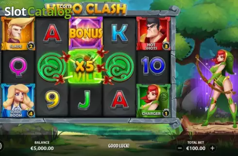 Οθόνη4. Hero Clash Κουλοχέρης 