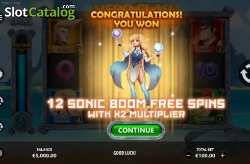 Οθόνη6. Hero Clash Κουλοχέρης 