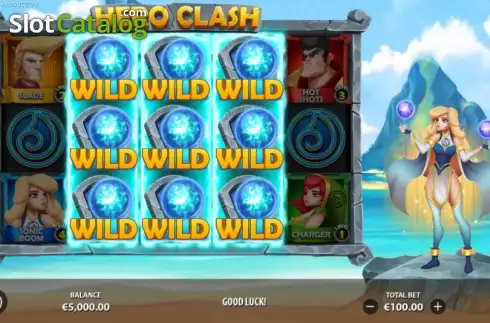 Οθόνη7. Hero Clash Κουλοχέρης 