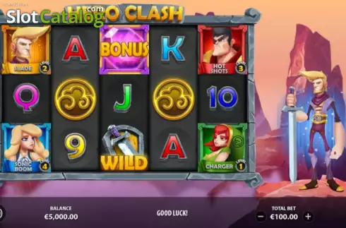Οθόνη8. Hero Clash Κουλοχέρης 