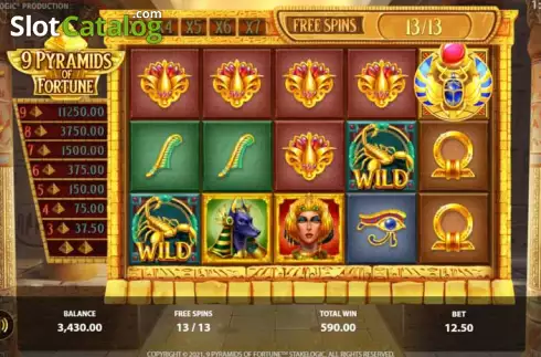 Οθόνη2. 9 Pyramids of Fortune Κουλοχέρης