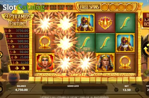 Οθόνη5. 9 Pyramids of Fortune Κουλοχέρης