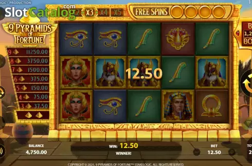 Οθόνη6. 9 Pyramids of Fortune Κουλοχέρης