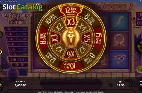 Οθόνη8. 9 Pyramids of Fortune Κουλοχέρης