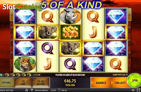 Οθόνη3. African Riches Κουλοχέρης