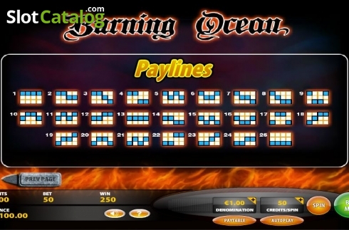 Οθόνη5. Burning Ocean Κουλοχέρης