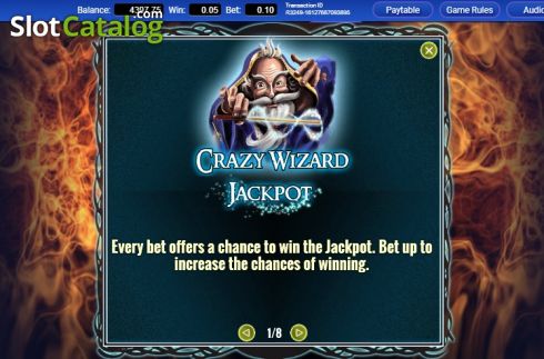 Οθόνη6. Crazy Wizard Κουλοχέρης