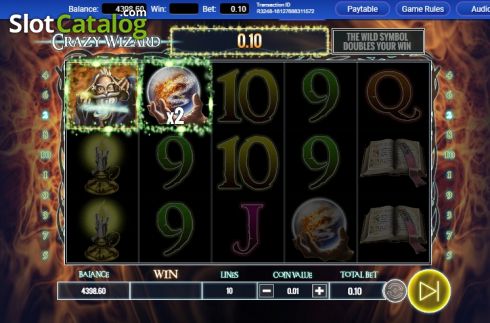 Οθόνη3. Crazy Wizard Κουλοχέρης
