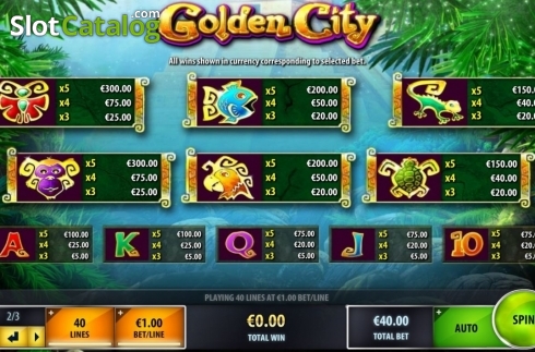Οθόνη4. Golden City (IGT) Κουλοχέρης 