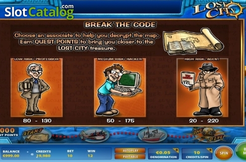 Οθόνη4. Lost City (IGT) Κουλοχέρης