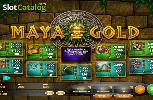 Οθόνη4. Maya Gold (IGT) Κουλοχέρης