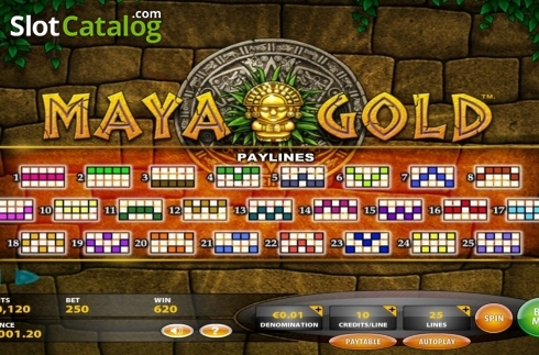 Οθόνη5. Maya Gold (IGT) Κουλοχέρης