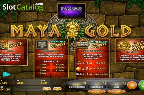 Οθόνη6. Maya Gold (IGT) Κουλοχέρης