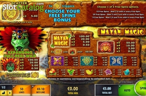 Οθόνη4. Mayan Magic (IGT) Κουλοχέρης