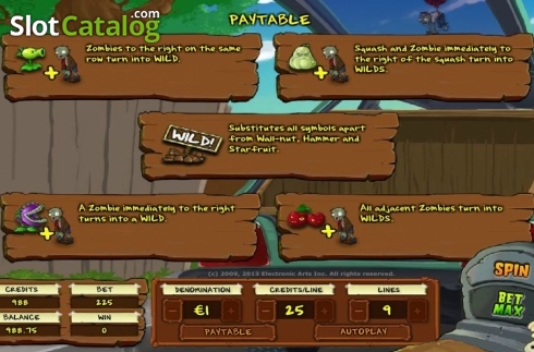 Οθόνη6. Plants vs Zombies (IGT) Κουλοχέρης