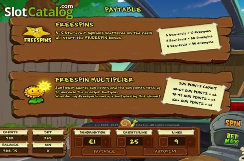 Οθόνη7. Plants vs Zombies (IGT) Κουλοχέρης