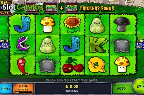 Οθόνη2. Plants vs Zombies: Backyard Showdown Κουλοχέρης