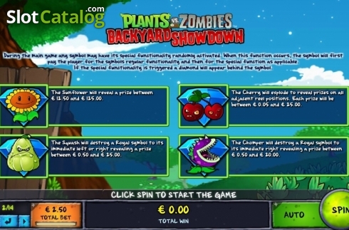 Οθόνη5. Plants vs Zombies: Backyard Showdown Κουλοχέρης