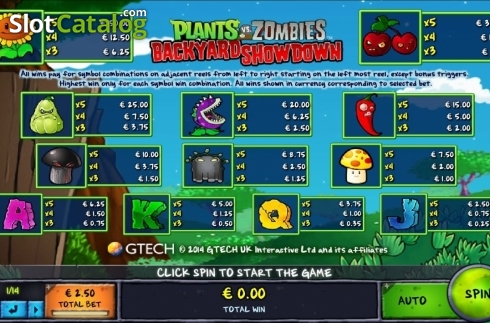 Οθόνη4. Plants vs Zombies: Backyard Showdown Κουλοχέρης