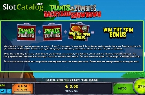Οθόνη8. Plants vs Zombies: Backyard Showdown Κουλοχέρης