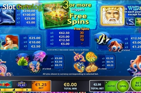 Οθόνη5. Poseidon (IGT) Κουλοχέρης 