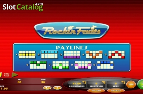 Οθόνη5. Rockin Fruits Κουλοχέρης