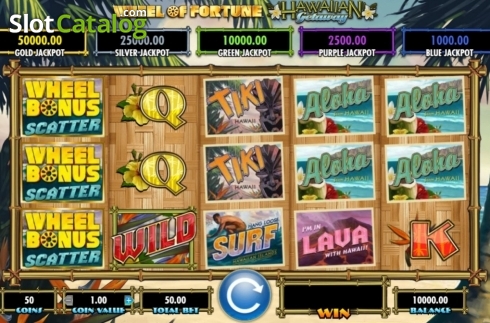 Οθόνη2. Wheel of Fortune Hawaiian Getaway Κουλοχέρης 