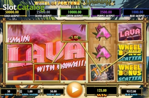 Οθόνη4. Wheel of Fortune Hawaiian Getaway Κουλοχέρης 