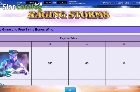 Οθόνη7. Raging Storms Κουλοχέρης