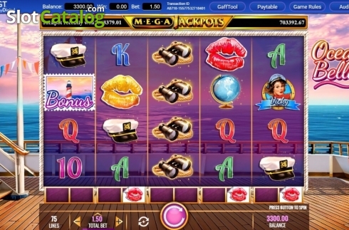 Οθόνη3. Megajackpots Ocean Belles Κουλοχέρης