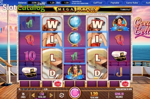 Οθόνη4. Megajackpots Ocean Belles Κουλοχέρης
