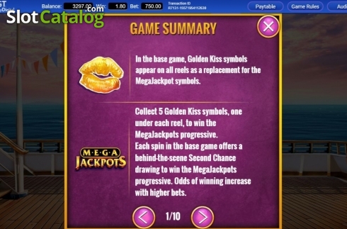 Οθόνη6. Megajackpots Ocean Belles Κουλοχέρης