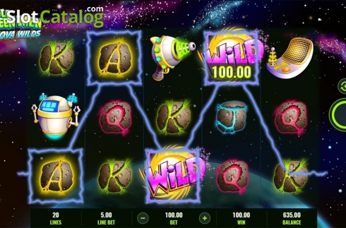 Οθόνη3. Little Green Men Nova Wilds Κουλοχέρης 