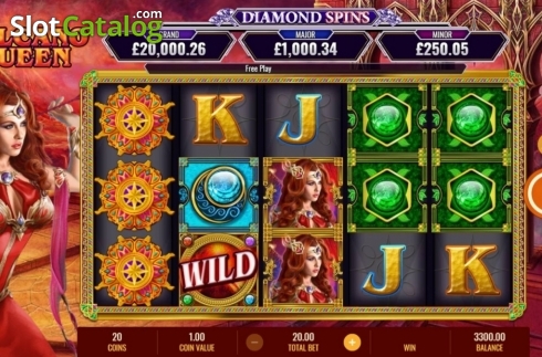Οθόνη3. Volcano Queen Diamond Spins Κουλοχέρης 