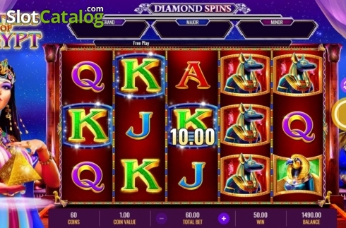 Οθόνη4. Mistress of Egypt Diamond Spins Κουλοχέρης 