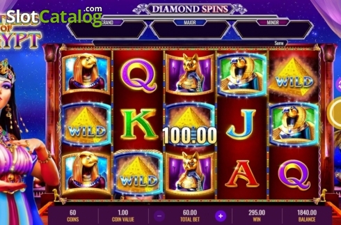 Οθόνη5. Mistress of Egypt Diamond Spins Κουλοχέρης 