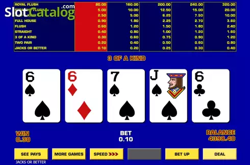 Οθόνη4. Game King Video Poker Κουλοχέρης