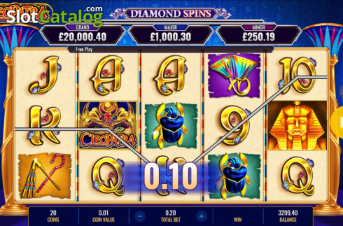 Οθόνη7. Cleopatra Diamond Spins Κουλοχέρης