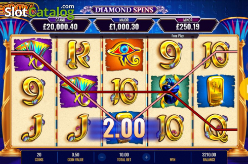 Οθόνη4. Cleopatra Diamond Spins Κουλοχέρης