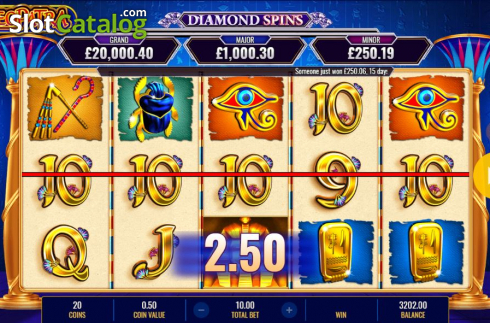 Οθόνη5. Cleopatra Diamond Spins Κουλοχέρης